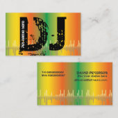 DJ-visitekaartjes voor schijfjockey Visitekaartje (Voorkant / Achterkant)