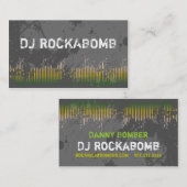 Dj Visitekaartjes Yellow Music Bars (Voorkant / Achterkant)