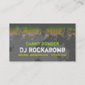 Dj Visitekaartjes Yellow Music Bars (Achterkant)