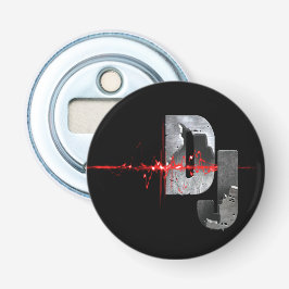 DJ. Voel de muziek T-shirt Sleutelhanger Button Flesopener