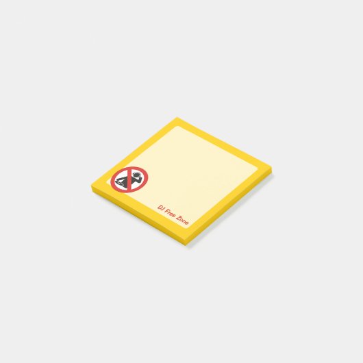 DJ Vrije Zone Post-it® Notes (Schuin)