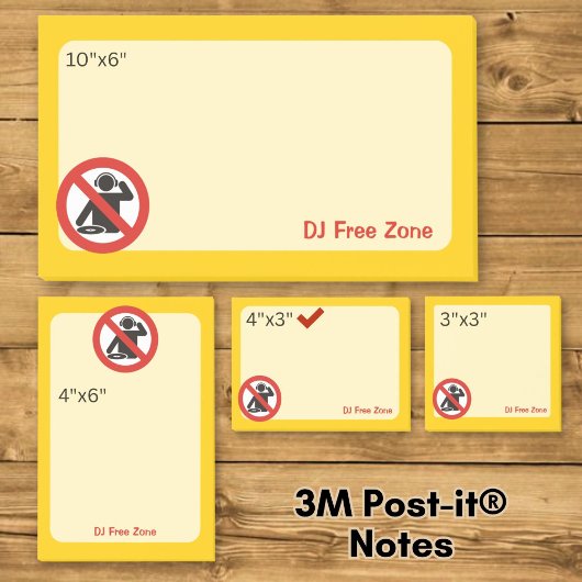 DJ Vrije Zone Post-it® Notes
