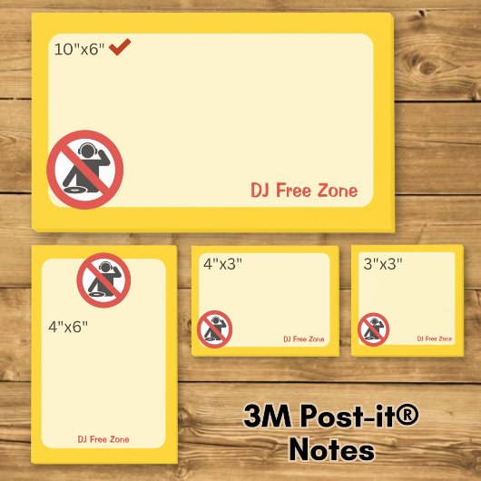 DJ Vrije Zone Post-it® Notes