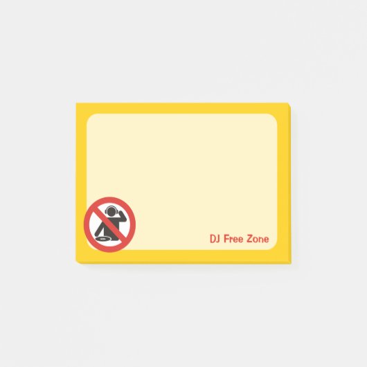 DJ Vrije Zone Post-it® Notes (Voorkant)