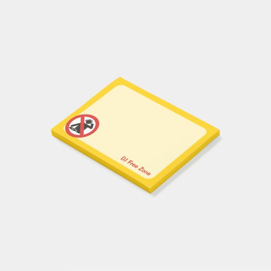 DJ Vrije Zone Post-it® Notes (Schuin)