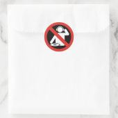 DJ-vrije zone Ronde Sticker (Tas)