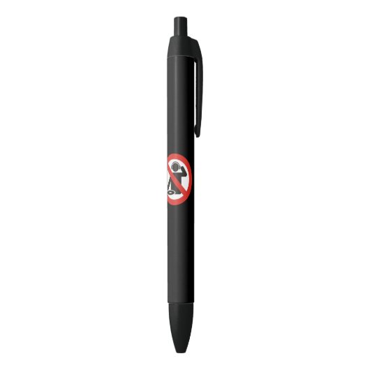 DJ-vrije zone Zwarte Inkt Pen (Achterkant (Verticaal))