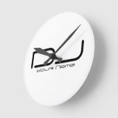 DJ Wall Clock Ronde Klok (Hoek)