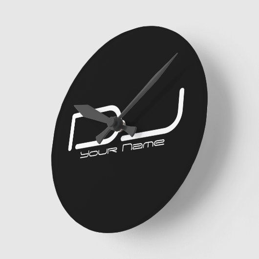 DJ Wall Clock Ronde Klok (Hoek)