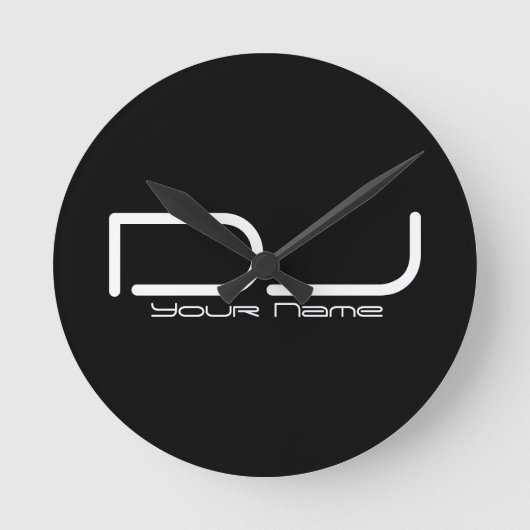 DJ Wall Clock Ronde Klok (Voorkant)