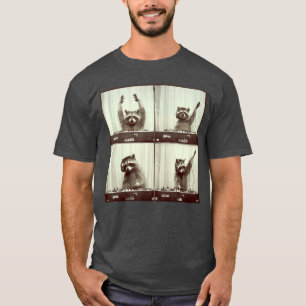 DJ Wasbeer die Vinyl Wasbeer Hip Hop Stijl Krabt T-shirt