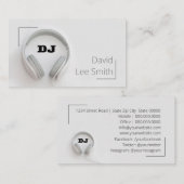 DJ White Visitekaartje (Voorkant / Achterkant)