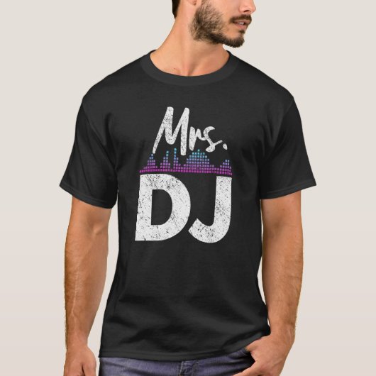 DJ Wife Disk Jockey T-shirt (Voorkant)