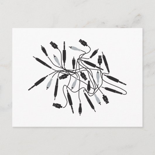 DJ Wires Briefkaart (Voorkant)