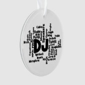 DJ Word Cloud Ornament (voorkant)