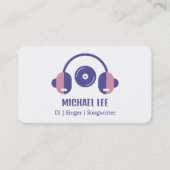 DJ - Zanger - Deejay Visitekaartje (Voorkant)