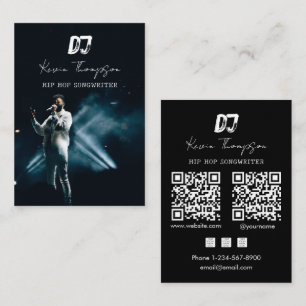 DJ Zanger Singer Songwriter Muziek 2 QR Code Profe Visitekaartje
