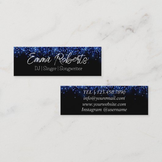 DJ | Zanger | Songwriter Planning Visitekaartje (Voorkant / Achterkant)