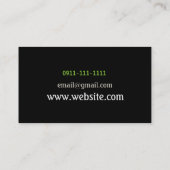 DJ, Zanger, Zanger, Solo, Performance Entertainmen Visitekaartje (Achterkant)