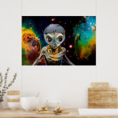 DJ Zedd de Alien Rave Master Poster (Keuken)