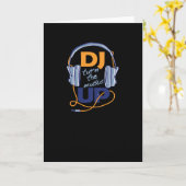 DJ zet de muziek omhoog Kaart (Gele Bloem)