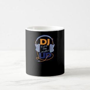DJ zet de muziek omhoog Koffiemok