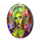 Dj zombie Darts Dartbord (Voorkant Rechts)
