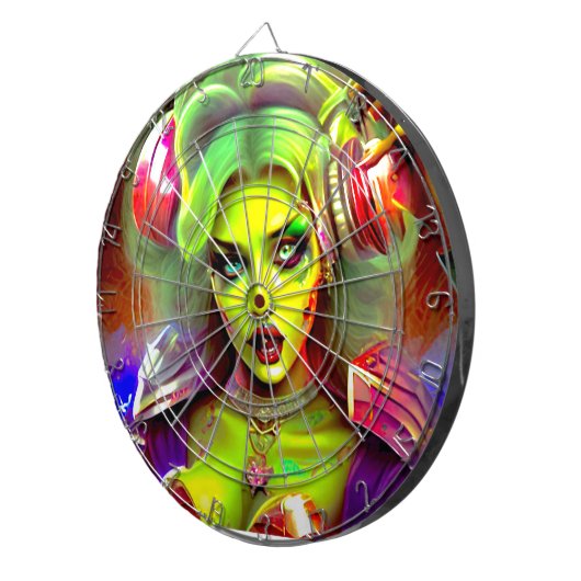 Dj zombie Darts Dartbord (Voorkant Rechts)