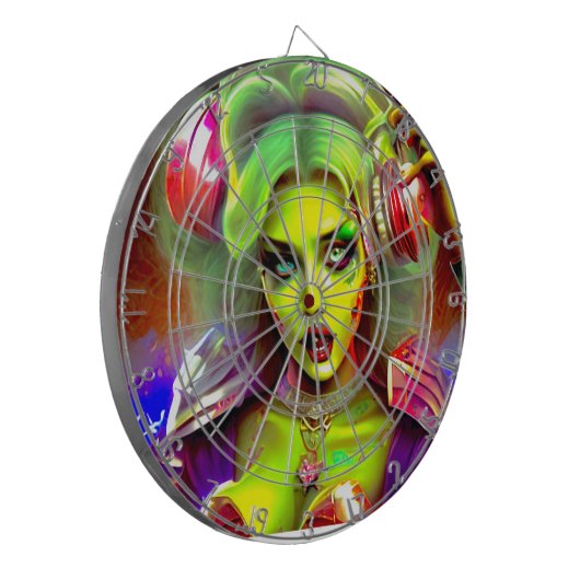 Dj zombie Darts Dartbord (Voorkant Links)