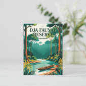 Dja Faunal Reservaat Kameroen Briefkaart (Staand voorkant)