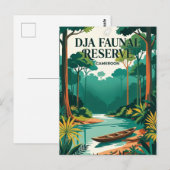 Dja Faunal Reservaat Kameroen Briefkaart (Voorkant / Achterkant)