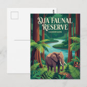 Dja Faunal Reserve Kameroen Briefkaart (Voorkant / Achterkant)