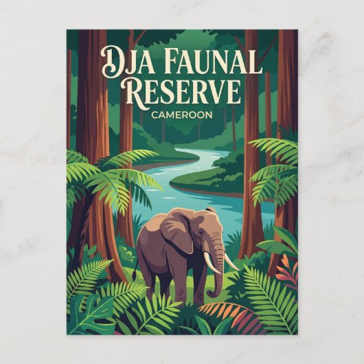 Dja Faunal Reserve Kameroen Briefkaart (Voorkant)