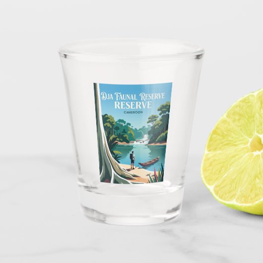 Dja Faunal Reserve Kameroen Shot Glas (Voorkant)