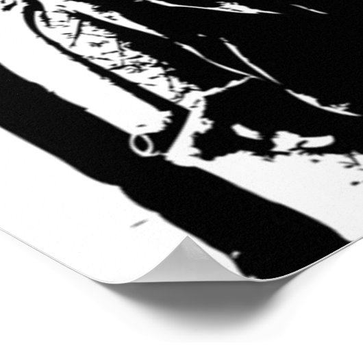 Django Ongeketende illustratie Poster (Hoek)