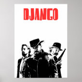 Django Ongeketende illustratie Poster (Voorkant)