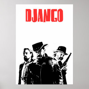 Django Ongeketende illustratie Poster