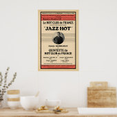 Django Reinhardt - Stephane Grappelli jazzposter Poster (Keuken)