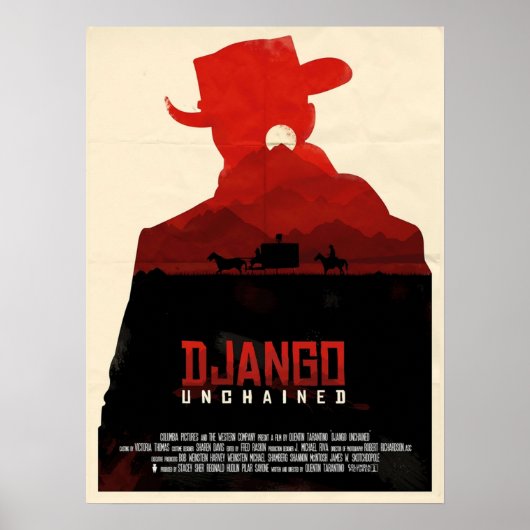 Django Unchained Alternative Poster (Voorkant)