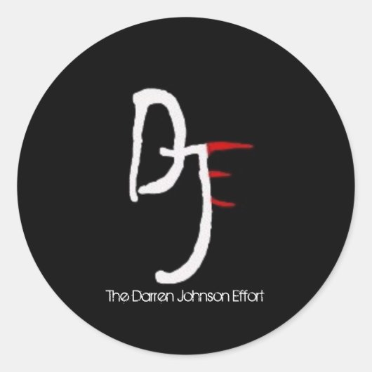 DJE Logo Sticker (6 stuks) (Voorkant)