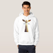 Djed Pillar Hoodie – Ancient Egyptian Stability Sy (Voorkant volledig)