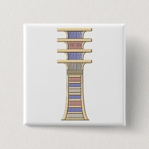 djed vierkante button 5,1 cm