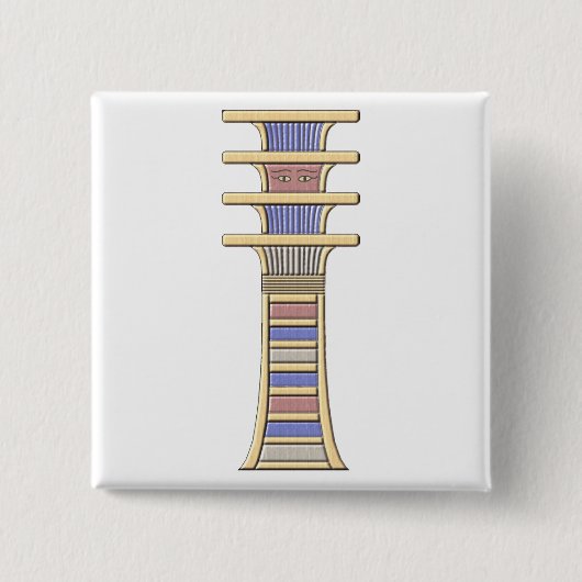 djed vierkante button 5,1 cm (Voorkant)