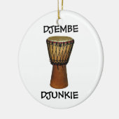 DJEMBE #2 kerstversiering Keramisch Ornament (Links)