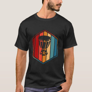 Djembe Drum Retro 70s 80s Stijl Lange Mouw T-shirt