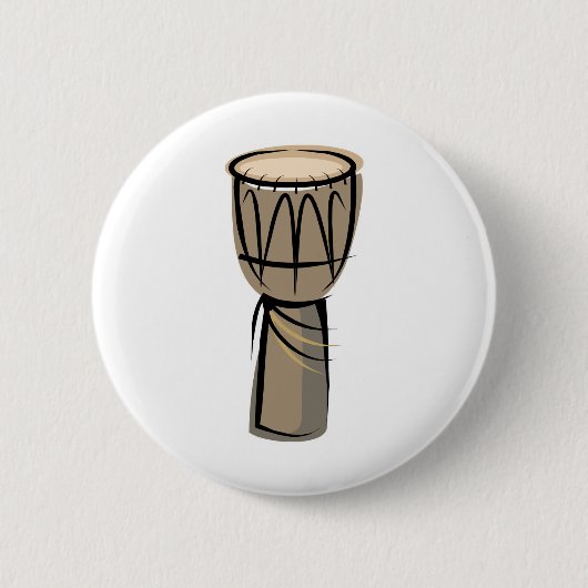 djembe drum ronde button 5,7 cm (Voorkant)