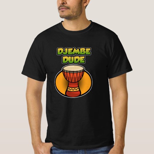 Djembe Guy Congas Darbuka Rhythm Bongo Music T-shirt (Voorkant)