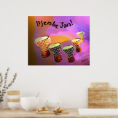 Djembe Jam Poster (Keuken)