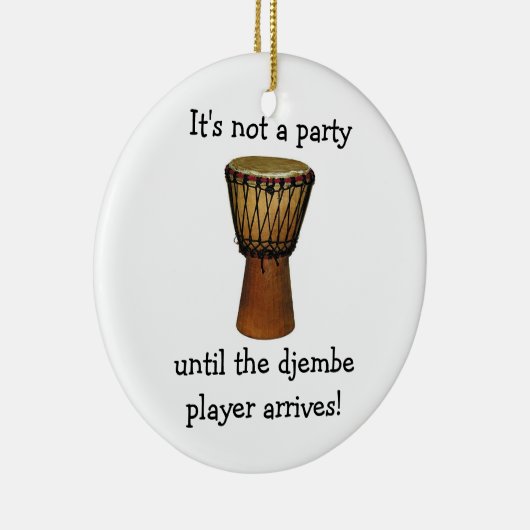 DJEMBE kerstversiering Keramisch Ornament (Rechts)