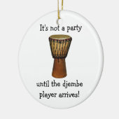 DJEMBE kerstversiering Keramisch Ornament (Links)